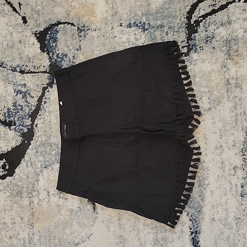 Banana Republic Factory Black Linen Shorts sz 0 NWT